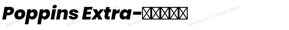 Poppins Extra字体转换